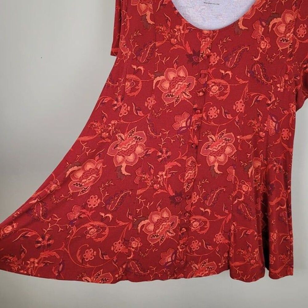 Torrid Size 2x Super Soft Button Front Seamed Top… - image 7